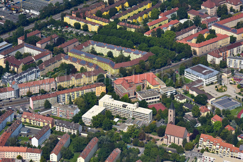 Luftaufnahme Gibitzenhofstraße in Nürnberg | Mittelfranken, Bayern