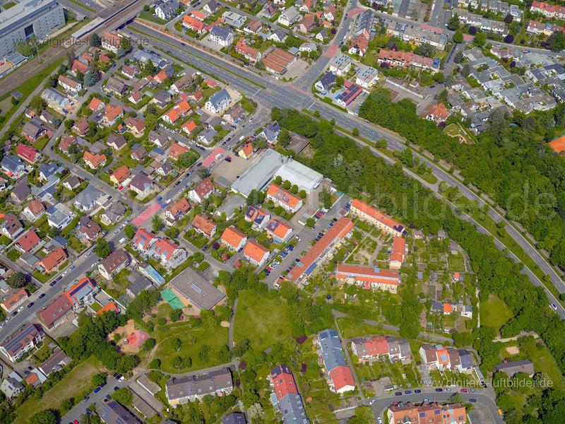 Luftaufnahme Gleißhammerstraße in Nürnberg | Mittelfranken, Bayern