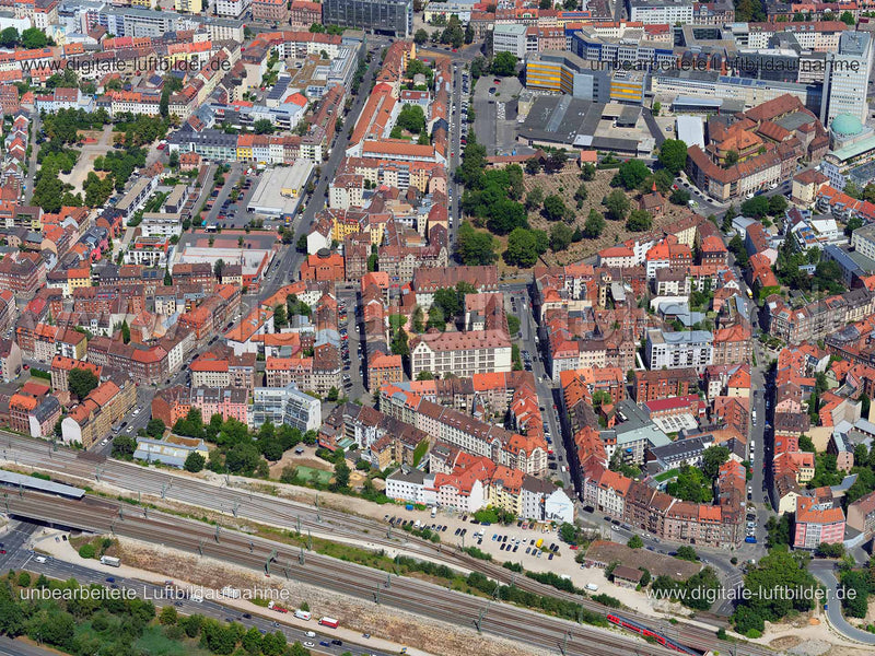 Luftaufnahme Gostenhof in Nürnberg | Mittelfranken, Bayern