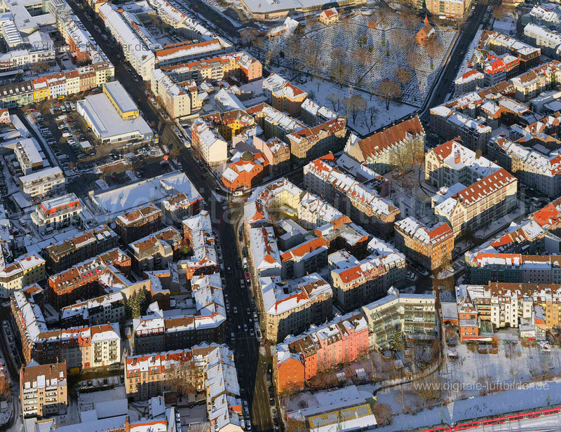 Luftaufnahme Gostenhof in Nürnberg | Mittelfranken, Bayern