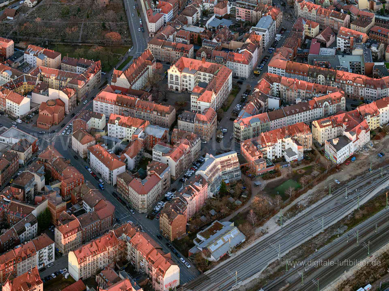 Luftaufnahme Gostenhof in Nürnberg | Mittelfranken, Bayern