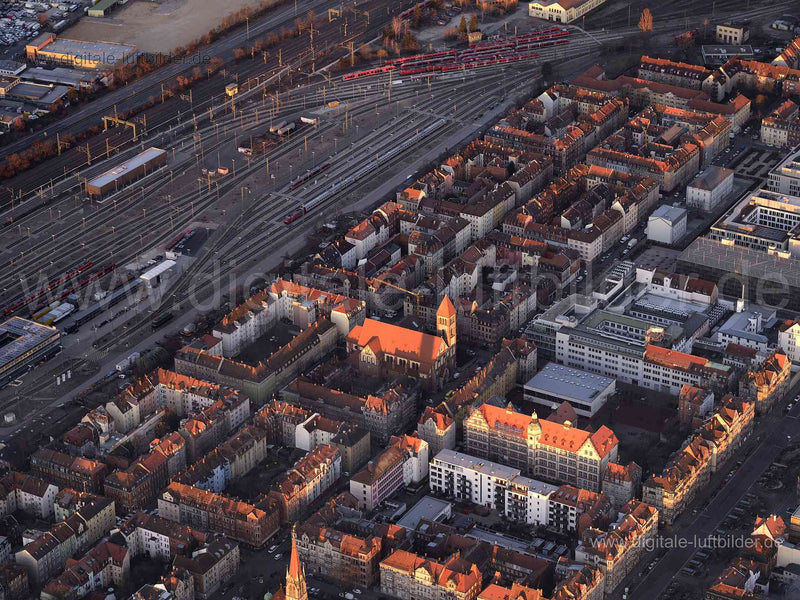 Luftaufnahme Gostenhof in Nürnberg | Mittelfranken, Bayern