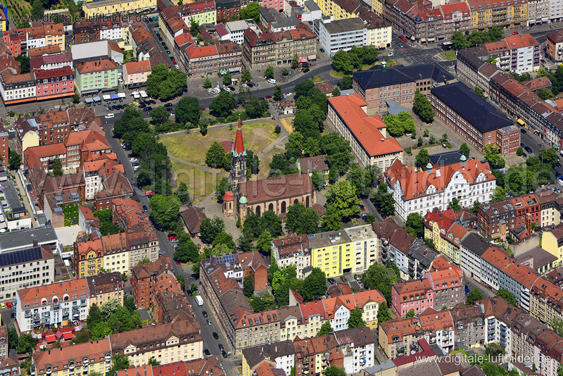 Luftaufnahme Gostenhof in Nürnberg | Mittelfranken, Bayern