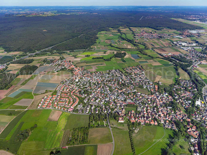 Luftaufnahme Großgründlach in Nürnberg | Mittelfranken, Bayern