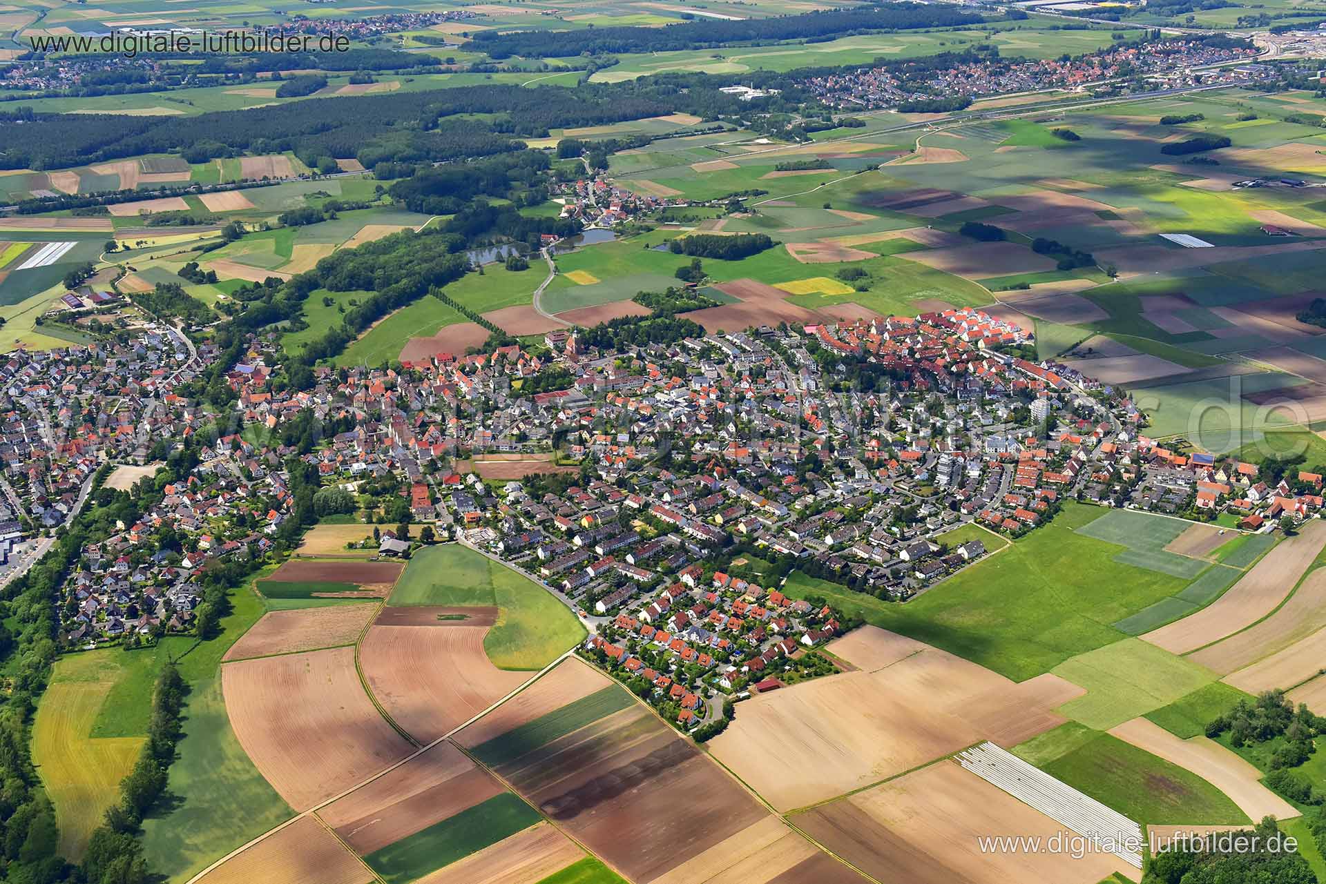 Luftaufnahme Großgründlach in Nürnberg | Mittelfranken, Bayern