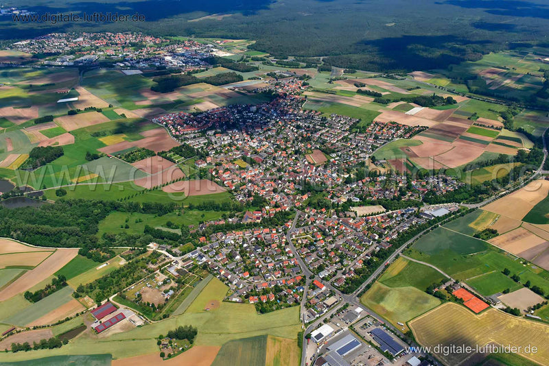 Luftaufnahme Großgründlach in Nürnberg | Mittelfranken, Bayern