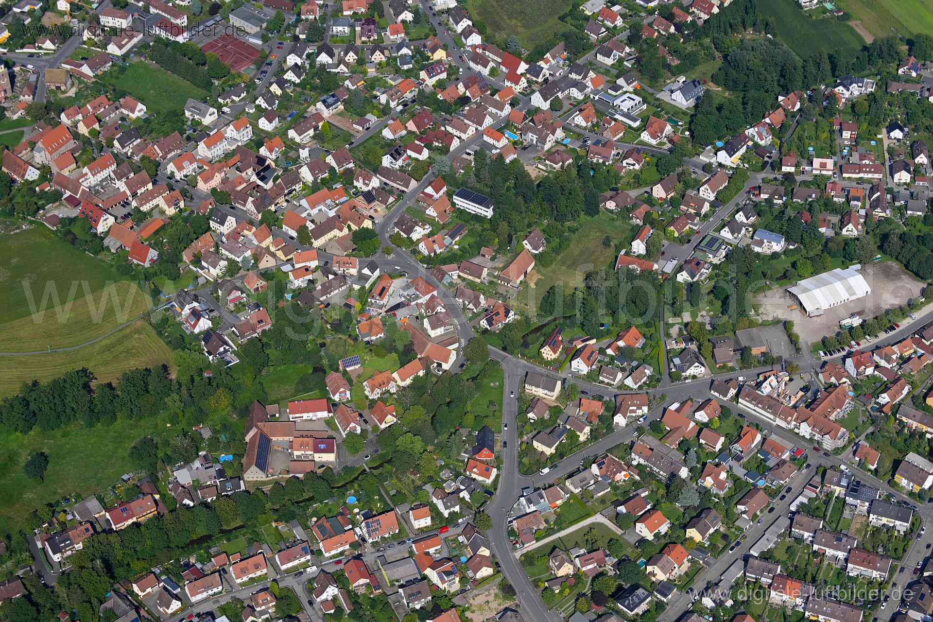Luftaufnahme Großgründlach in Nürnberg | Mittelfranken, Bayern