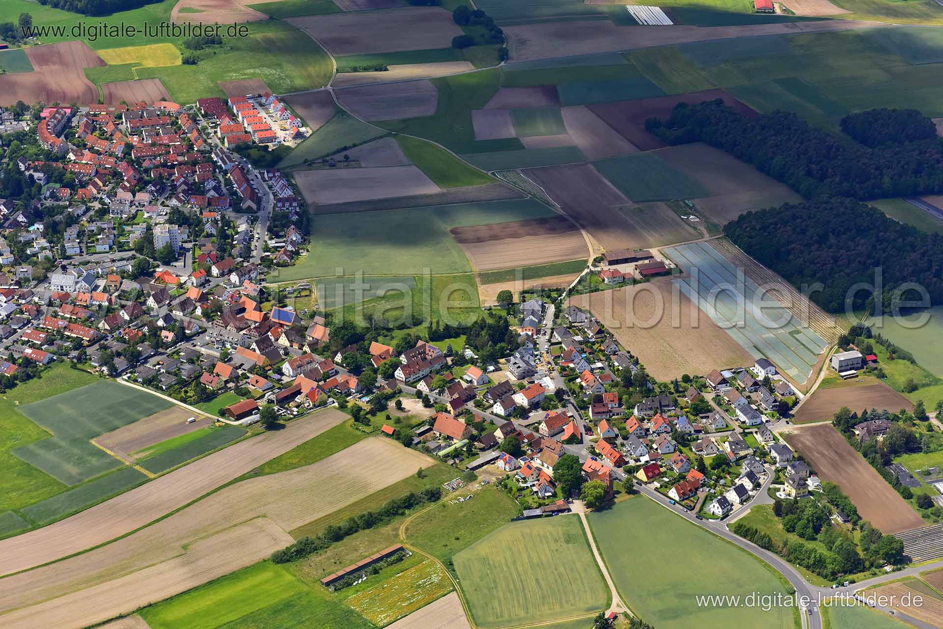 Luftaufnahme Großgründlach - Reutles in Nürnberg | Mittelfranken, Bayern