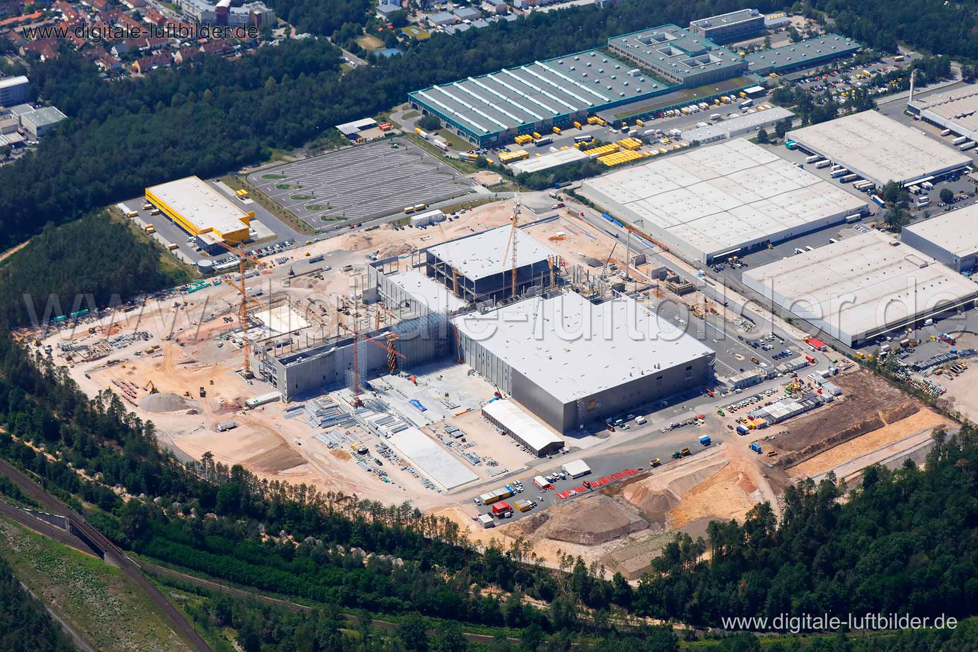 Luftaufnahme Grundig-Gewerbe-Park in Nürnberg | Mittelfranken, Bayern