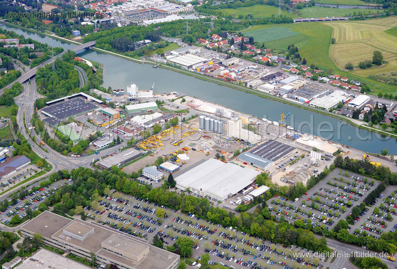 Luftaufnahme Hafen in Nürnberg | Mittelfranken, Bayern