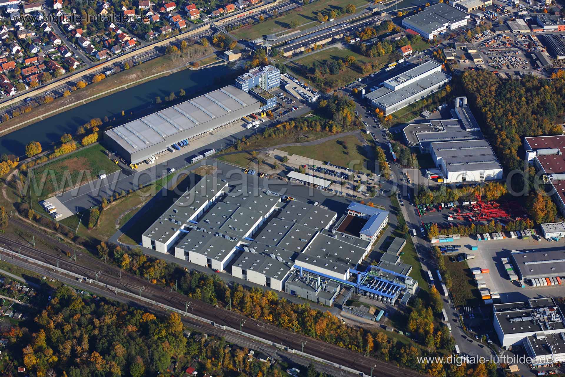 Luftaufnahme Hafen in Nürnberg | Mittelfranken, Bayern