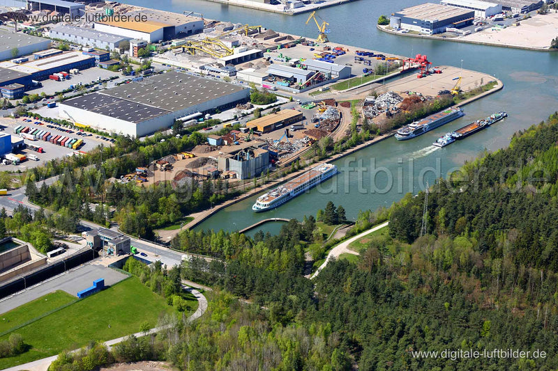 Luftaufnahme Hafen in Nürnberg | Mittelfranken, Bayern
