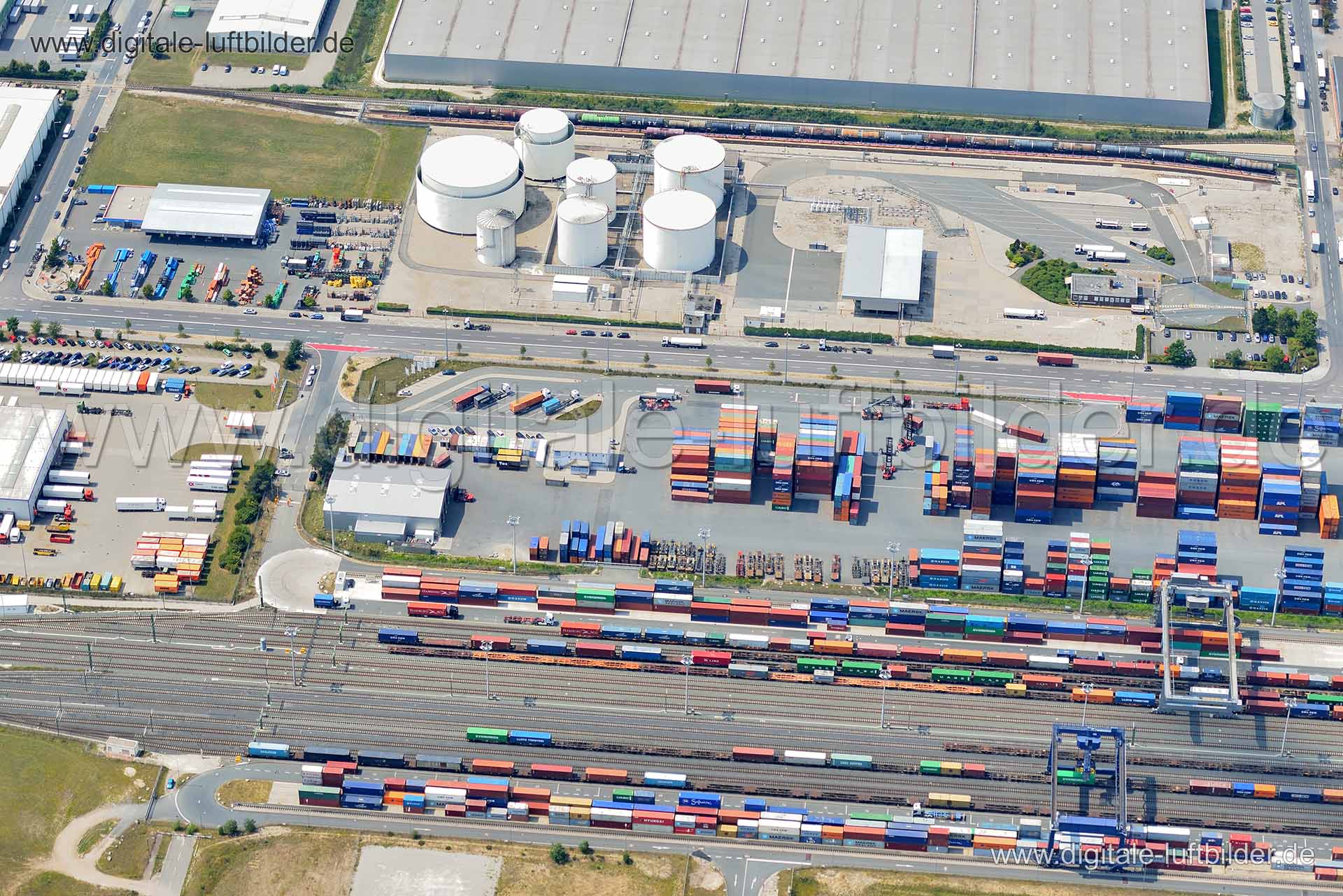 Luftaufnahme Hafen in Nürnberg | Mittelfranken, Bayern