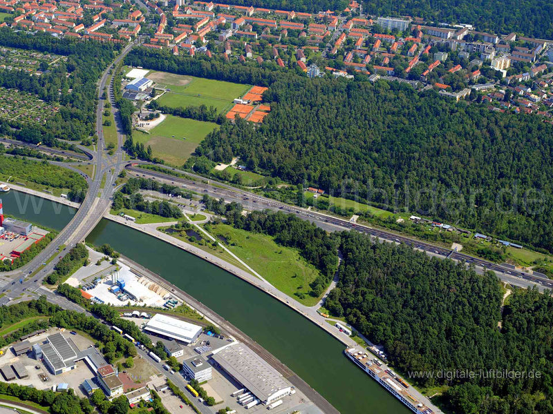 Luftaufnahme Hafen-Nürnberg-Ost in Nürnberg | Mittelfranken, Bayern