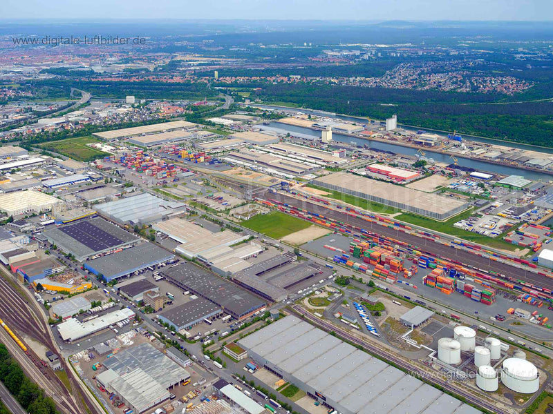 Luftaufnahme Hafen Nürnberg in Nürnberg | Mittelfranken, Bayern