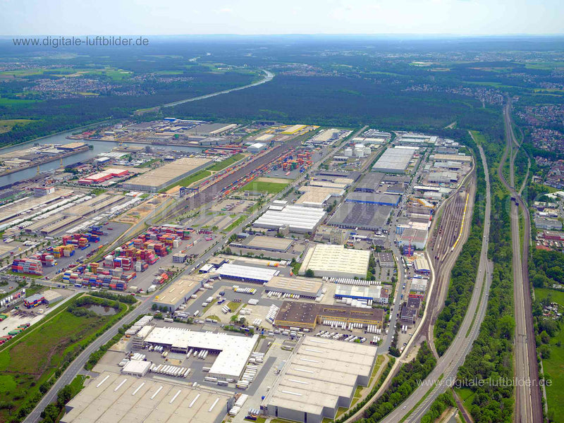 Luftaufnahme Hafen Nürnberg in Nürnberg | Mittelfranken, Bayern