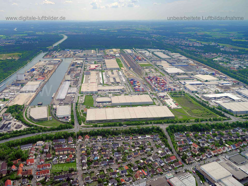 Luftaufnahme Hafen Nürnberg in Nürnberg | Mittelfranken, Bayern