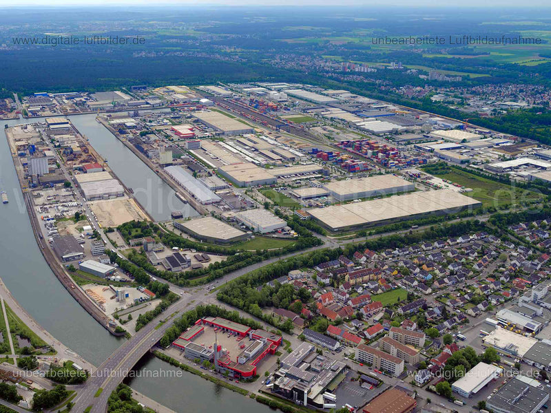 Luftaufnahme Hafen Nürnberg in Nürnberg | Mittelfranken, Bayern