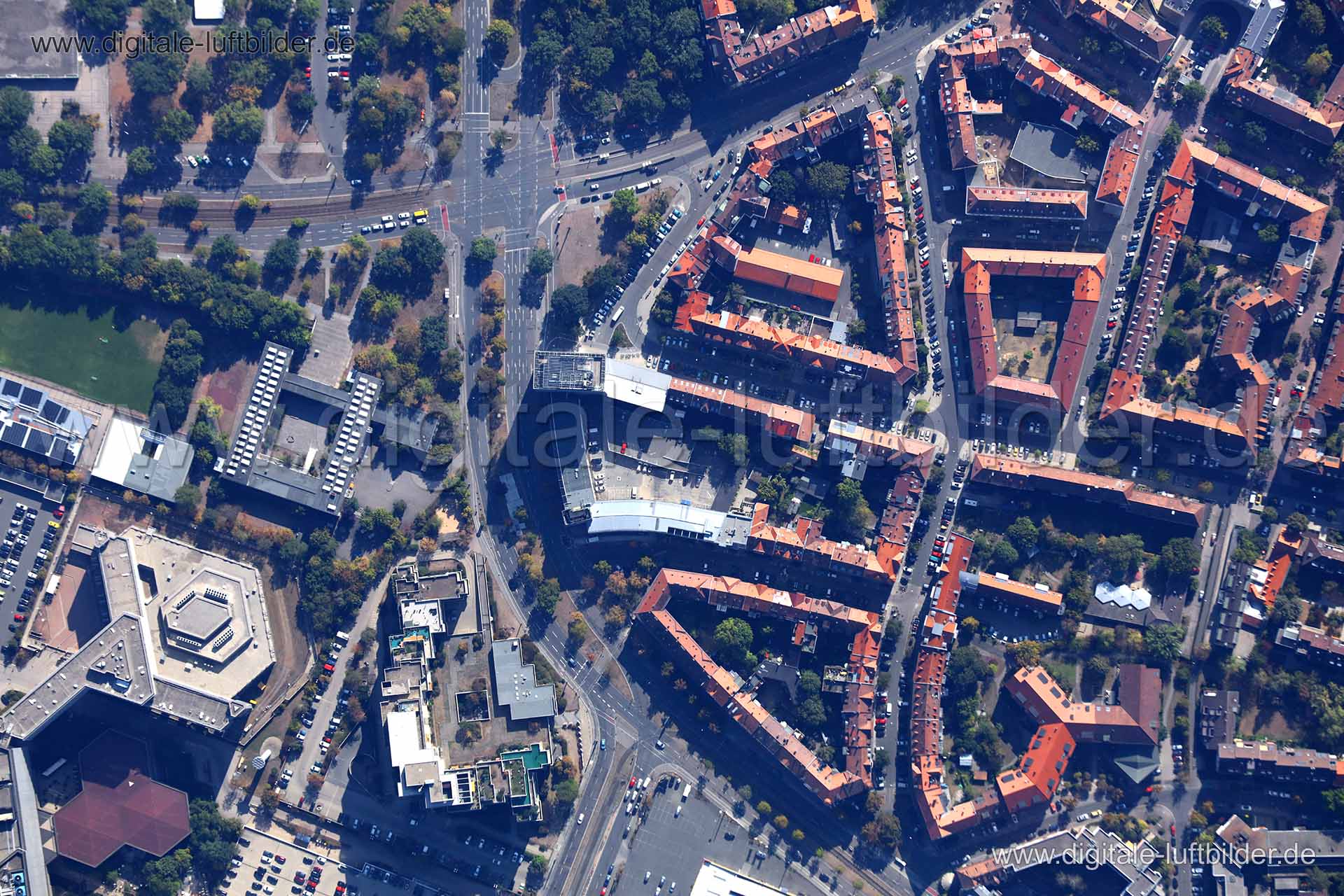 Luftaufnahme Hainstraße in Nürnberg | Mittelfranken, Bayern