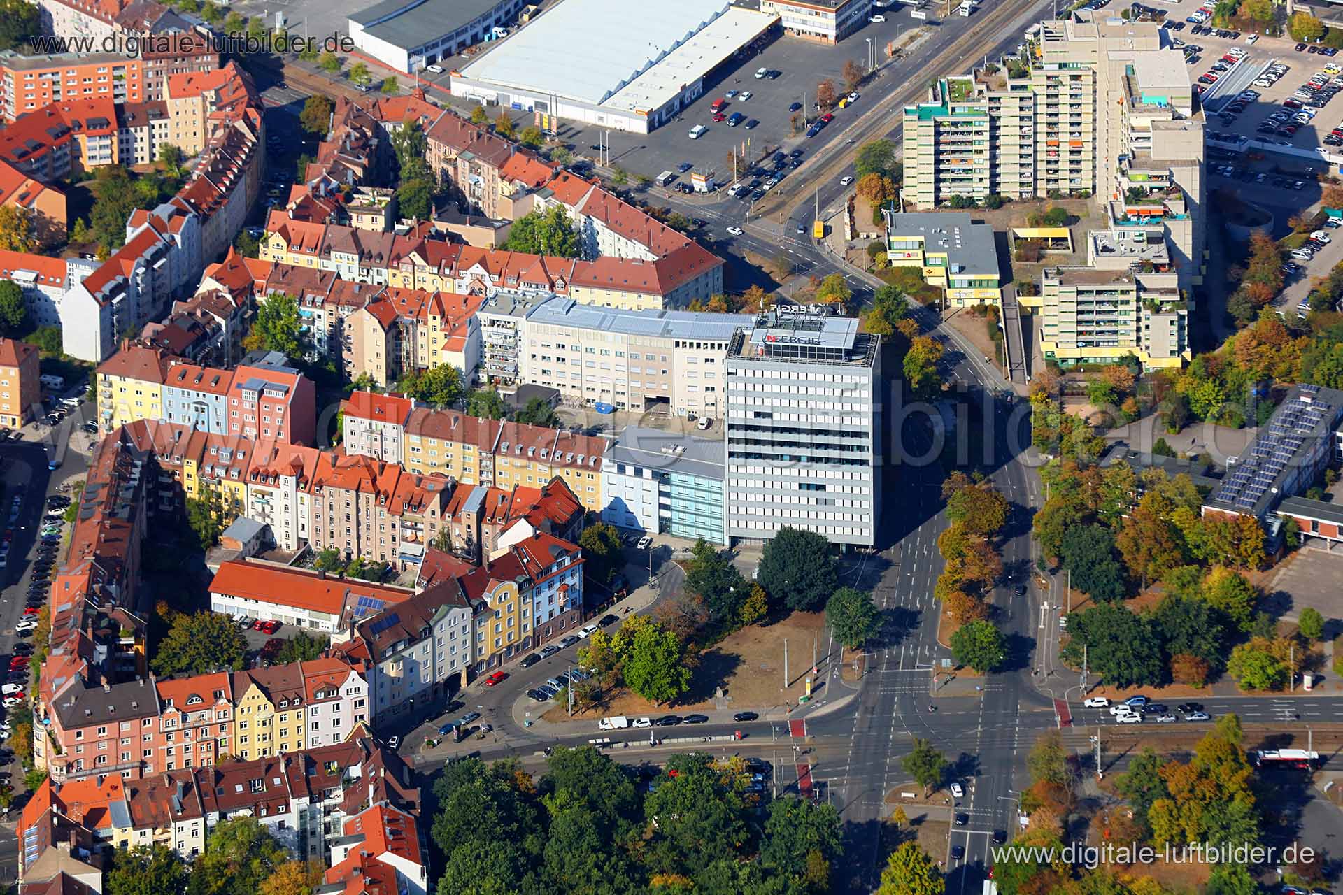 Luftaufnahme Hainstraße in Nürnberg | Mittelfranken, Bayern