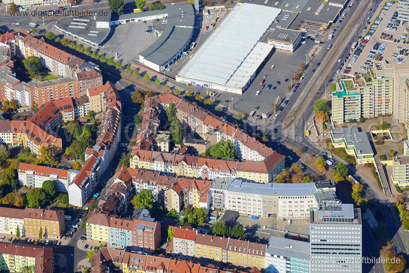 Luftaufnahme Hainstraße in Nürnberg | Mittelfranken, Bayern