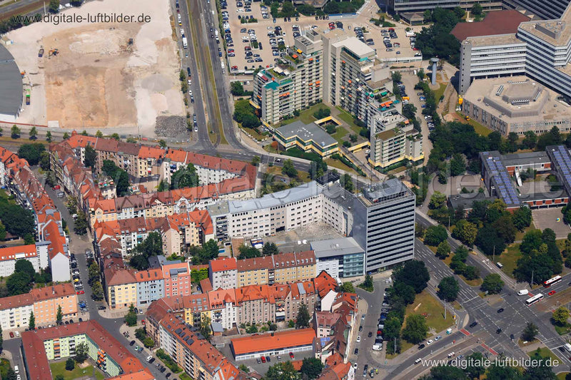 Luftaufnahme Hainstraße in Nürnberg | Mittelfranken, Bayern