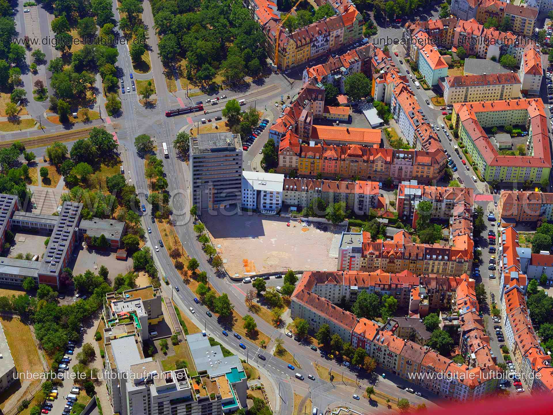Luftaufnahme Hainstraße in Nürnberg | Mittelfranken, Bayern