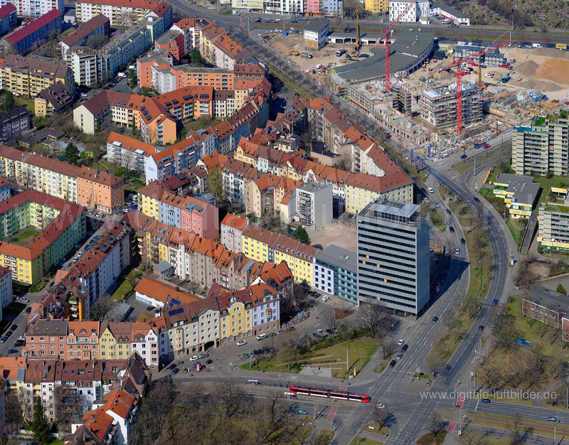 Luftaufnahme Hainstraße in Nürnberg | Mittelfranken, Bayern