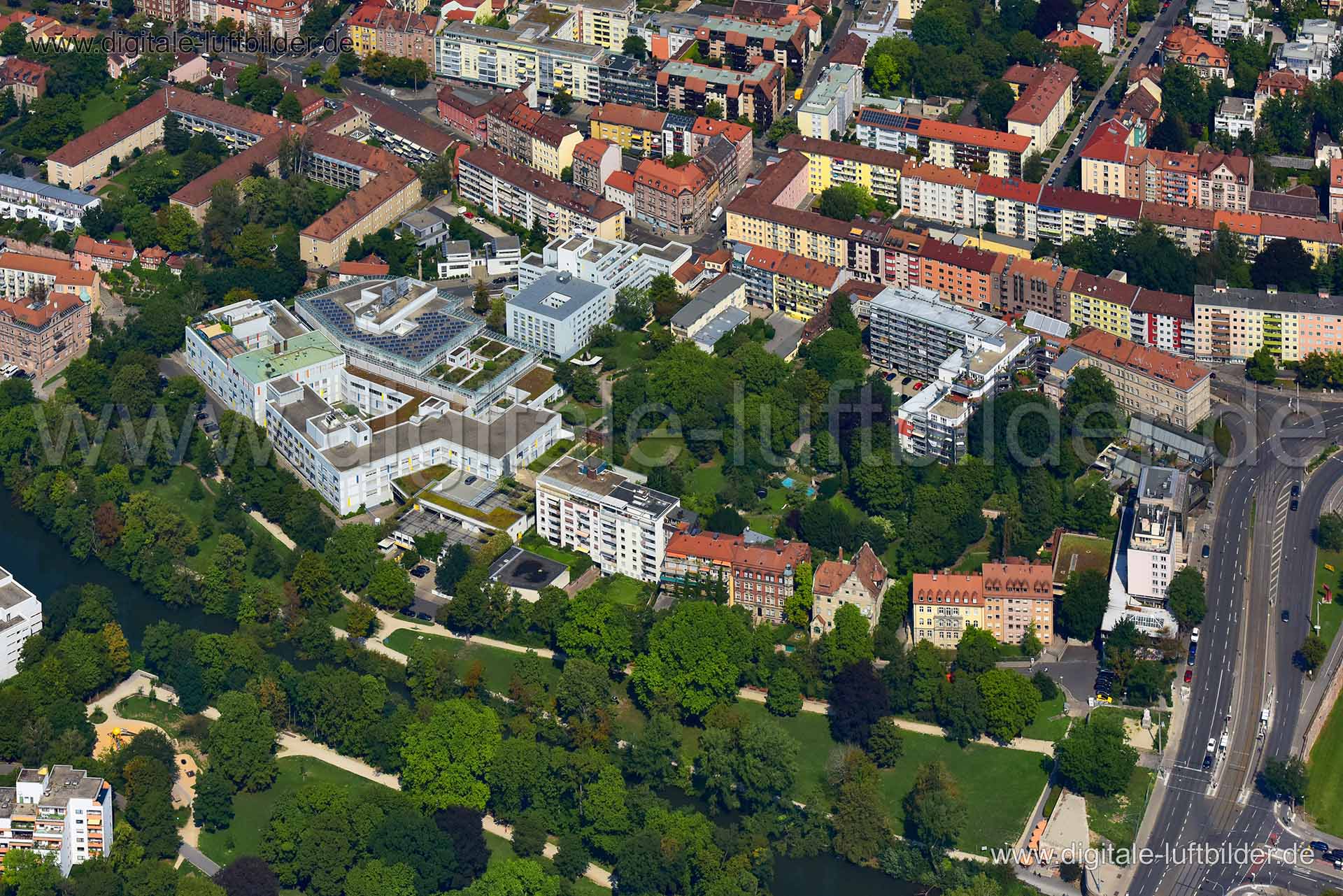 Luftaufnahme Hallerwiese in Nürnberg | Mittelfranken, Bayern