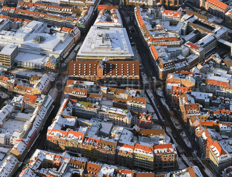 Luftaufnahme Hallplatz in Nürnberg | Mittelfranken, Bayern