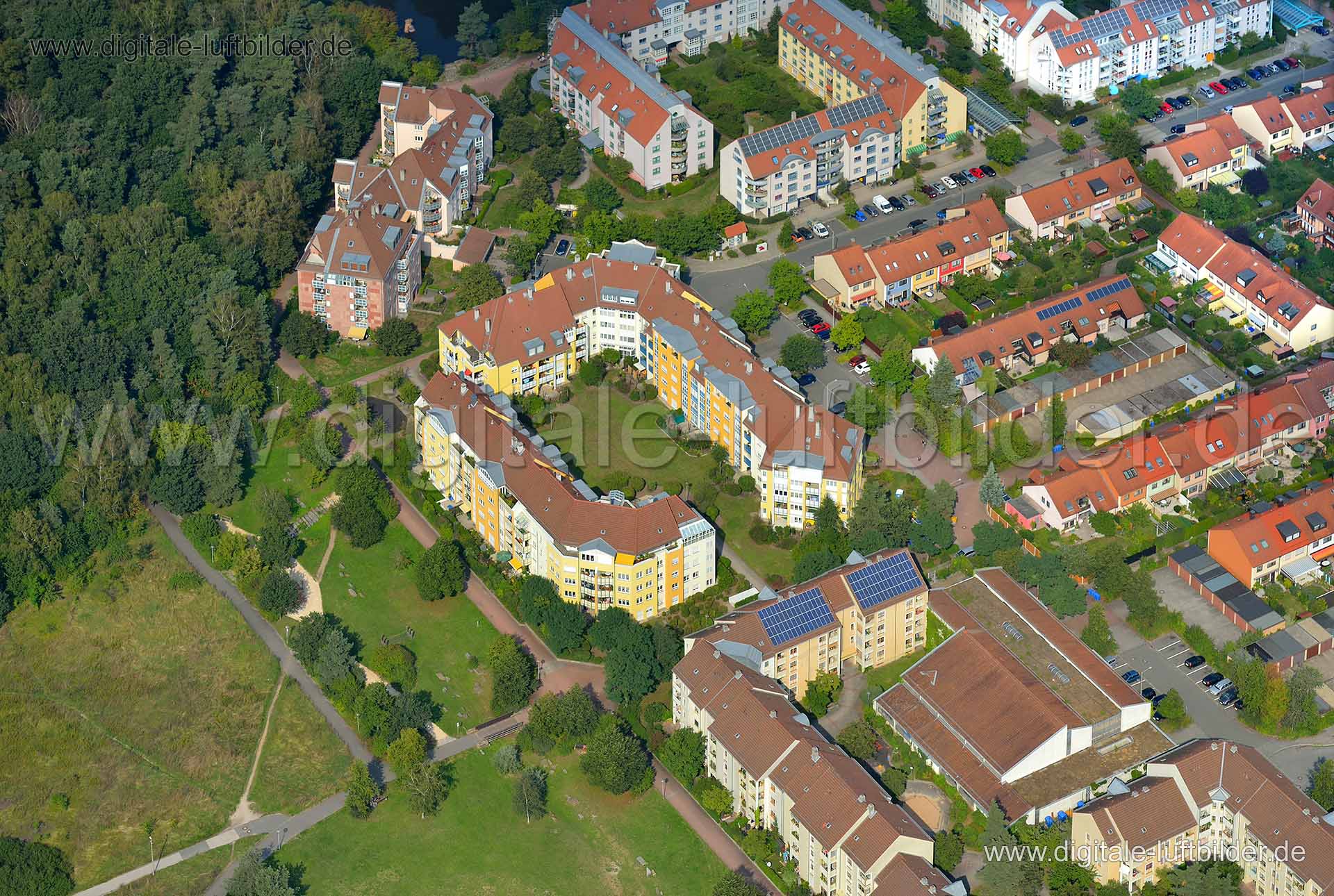 Luftaufnahme Hans-Fallada-Straße in Nürnberg | Mittelfranken, Bayern