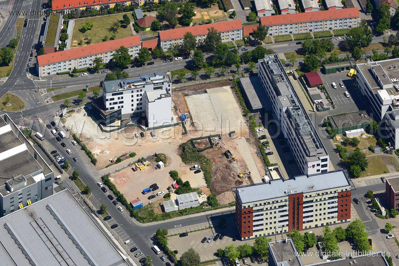 Luftaufnahme Hansastraße in Nürnberg | Mittelfranken, Bayern