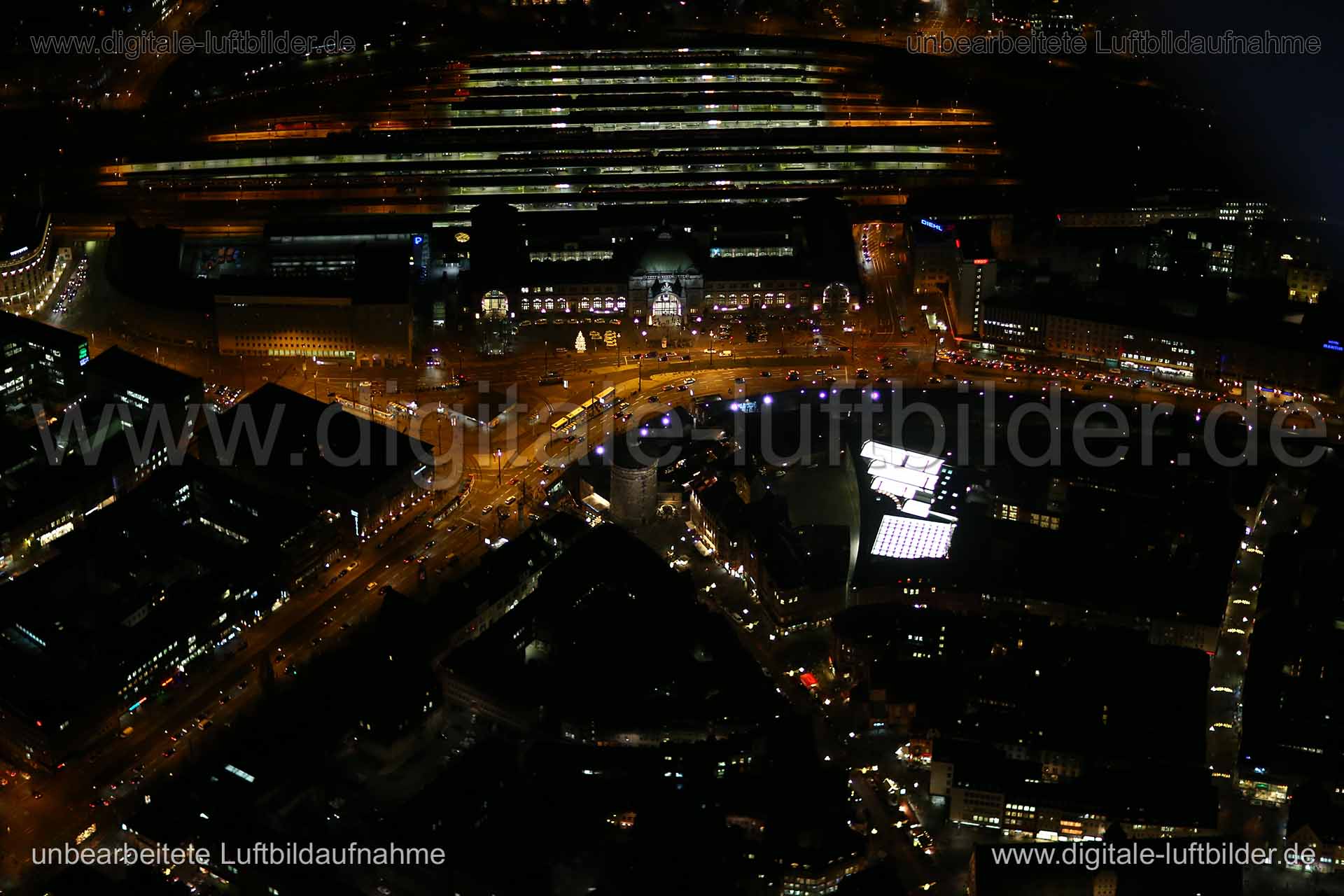 Luftaufnahme Hauptbahnhof in Nürnberg | Mittelfranken, Bayern