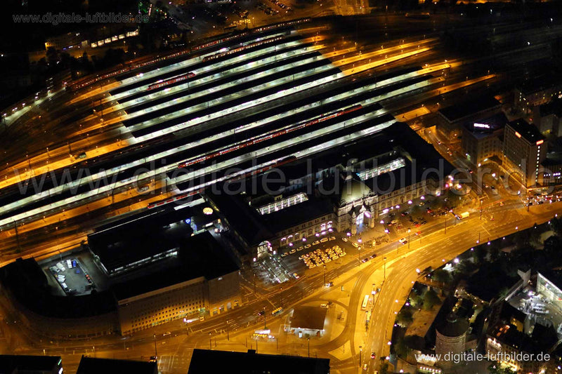 Luftaufnahme Hauptbahnhof in Nürnberg | Mittelfranken, Bayern