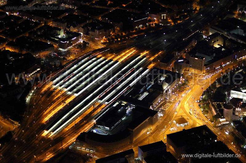 Luftaufnahme Hauptbahnhof in Nürnberg | Mittelfranken, Bayern