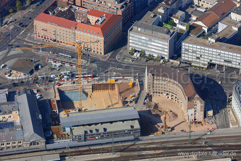 Luftaufnahme Hauptbahnhof in Nürnberg | Mittelfranken, Bayern