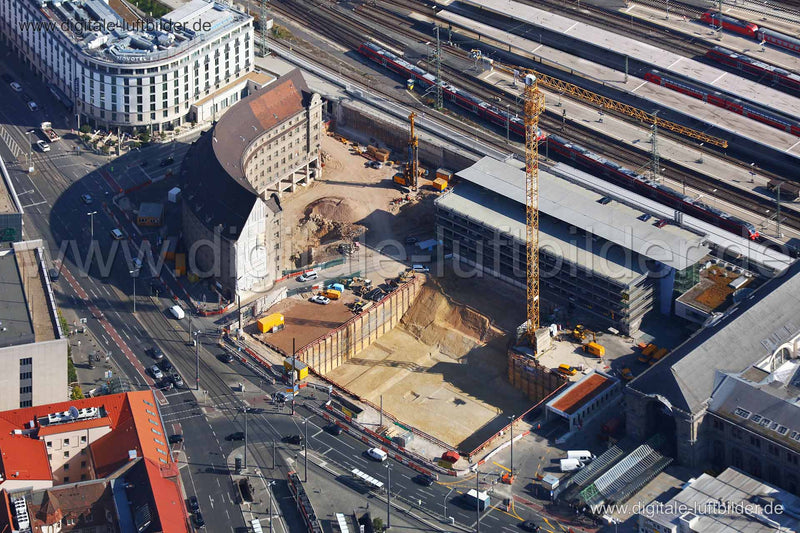 Luftaufnahme Hauptbahnhof in Nürnberg | Mittelfranken, Bayern
