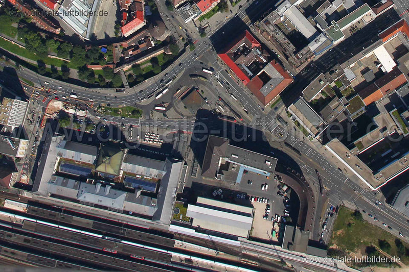Luftaufnahme Hauptbahnhof in Nürnberg | Mittelfranken, Bayern