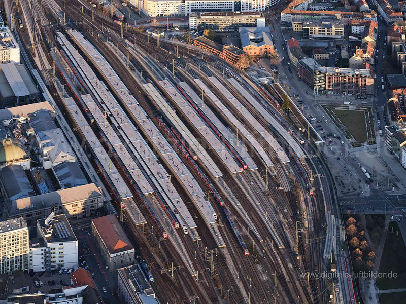 Luftaufnahme Hauptbahnhof in Nürnberg | Mittelfranken, Bayern