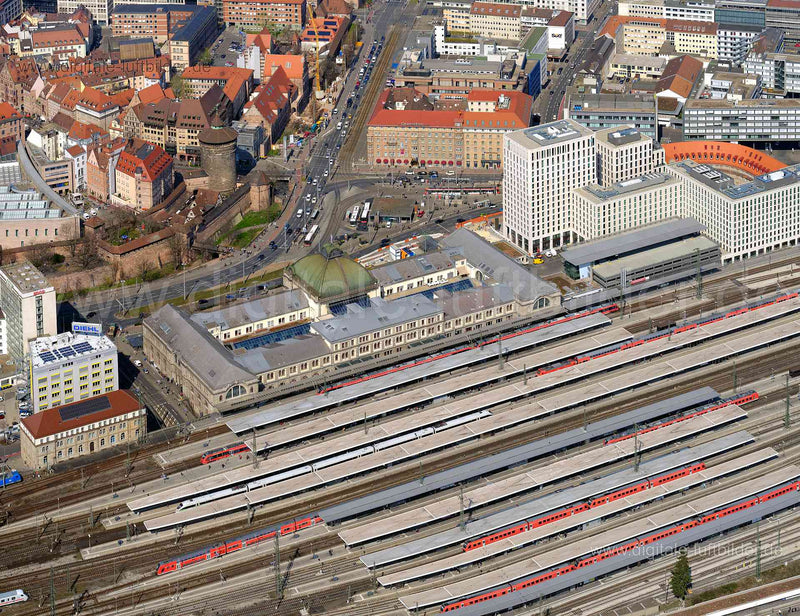Luftaufnahme Eisenbahn-Bundesamt Außenstelle in Nürnberg | Mittelfranken, Bayern