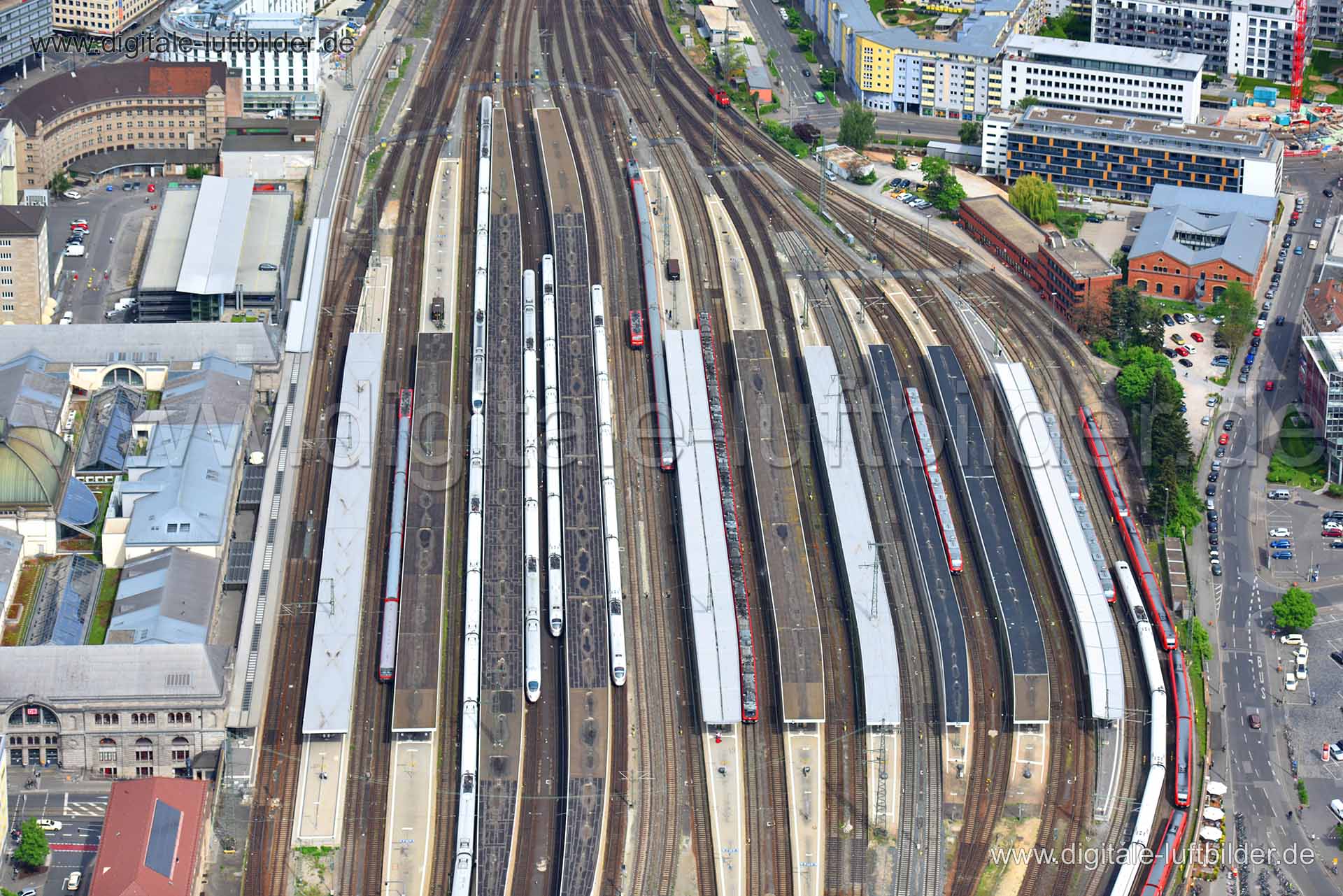 Luftbild Hauptbahnhof, Nürnberg