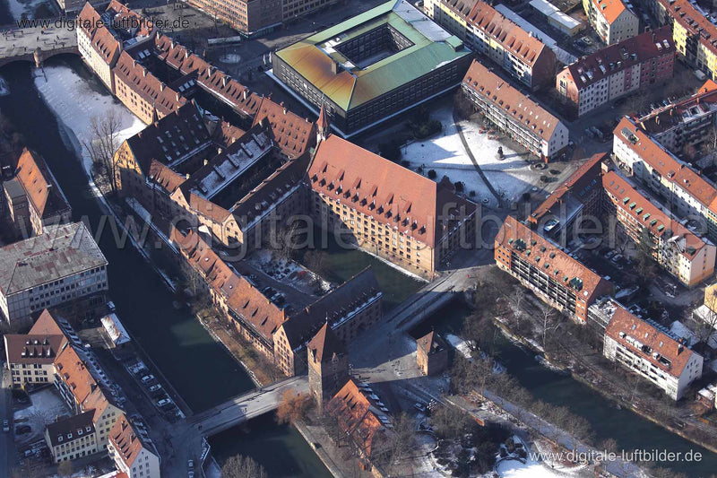 Luftaufnahme Heilig-Geist-Spital in Nürnberg | Mittelfranken, Bayern