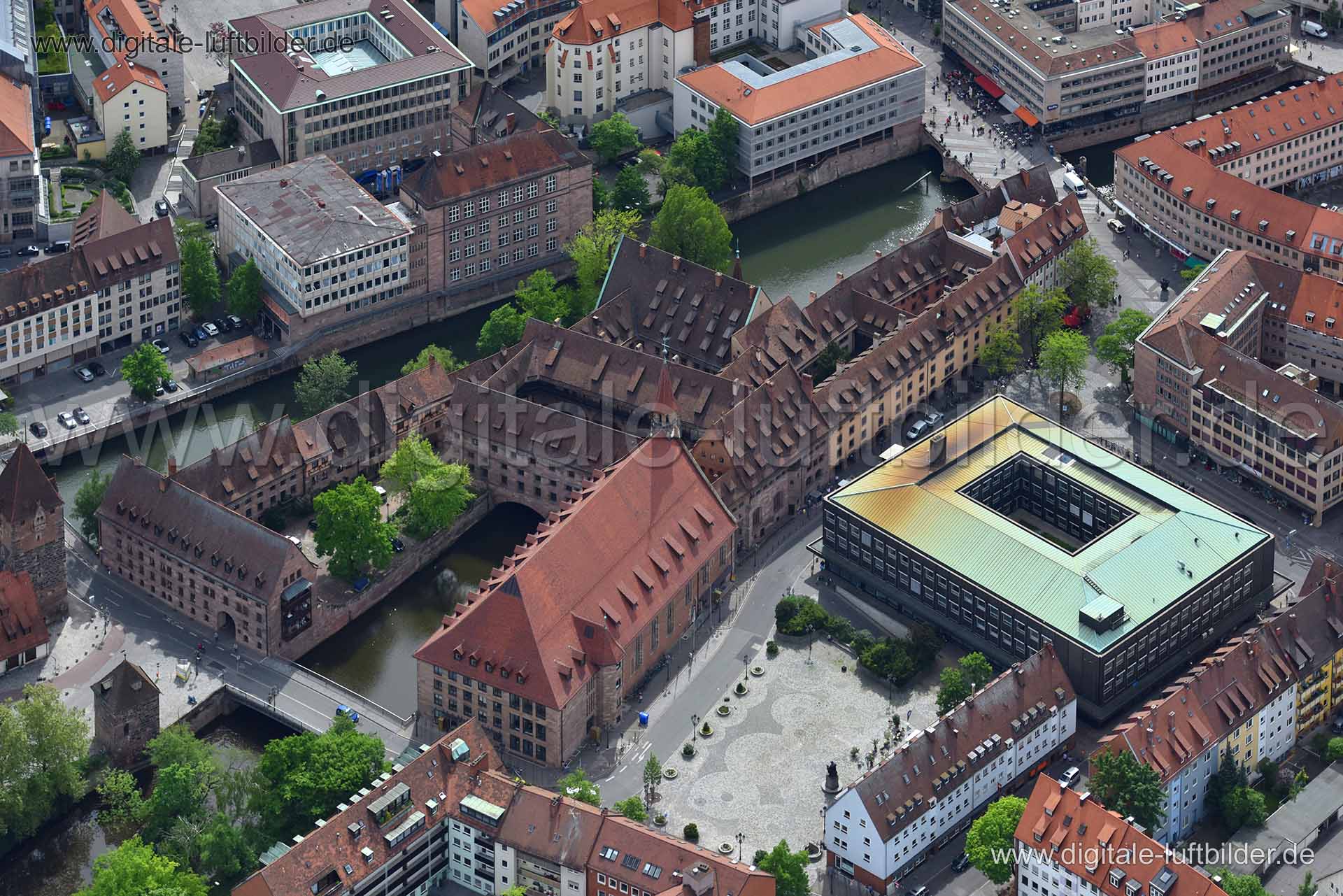 Luftaufnahme Heilig-Geist-Spital in Nürnberg | Mittelfranken, Bayern