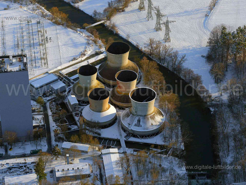 Luftaufnahme Heizkraftwerk Franken 1 in Nürnberg | Mittelfranken, Bayern