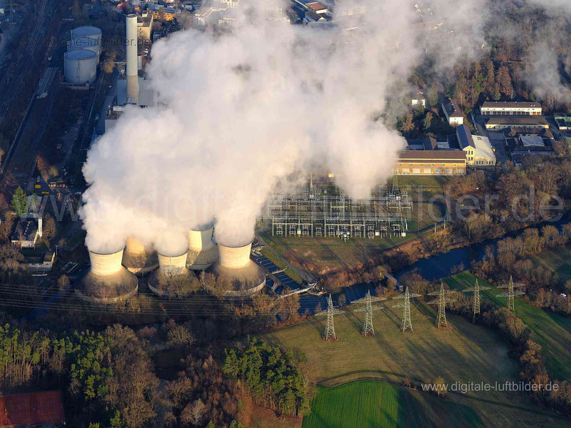 Luftaufnahme Heizkraftwerk Franken 1 in Nürnberg | Mittelfranken, Bayern