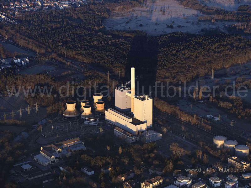 Luftaufnahme Heizkraftwerk Franken I in Nürnberg | Mittelfranken, Bayern