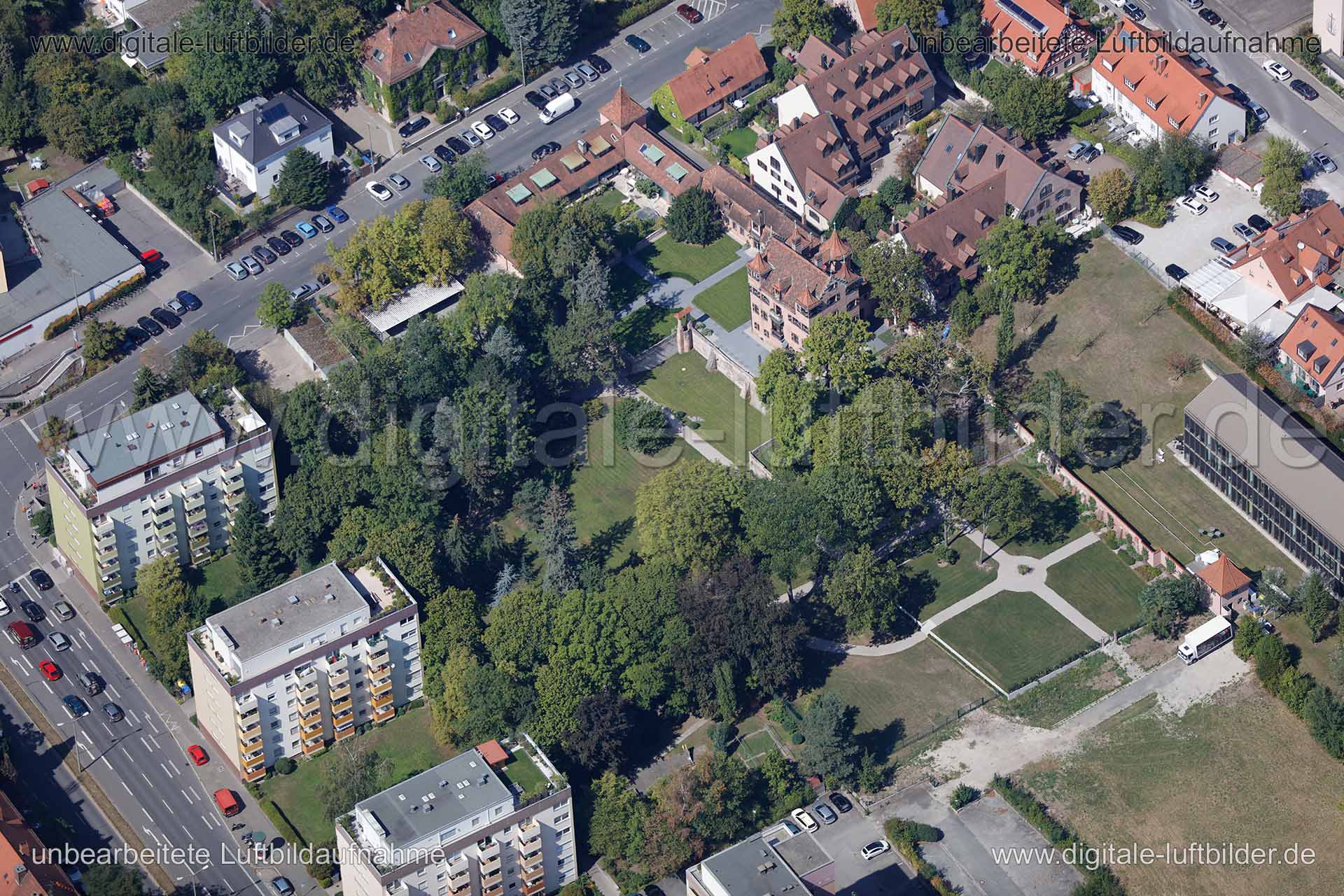 Luftaufnahme Herrenhaus in Nürnberg | Mittelfranken, Bayern