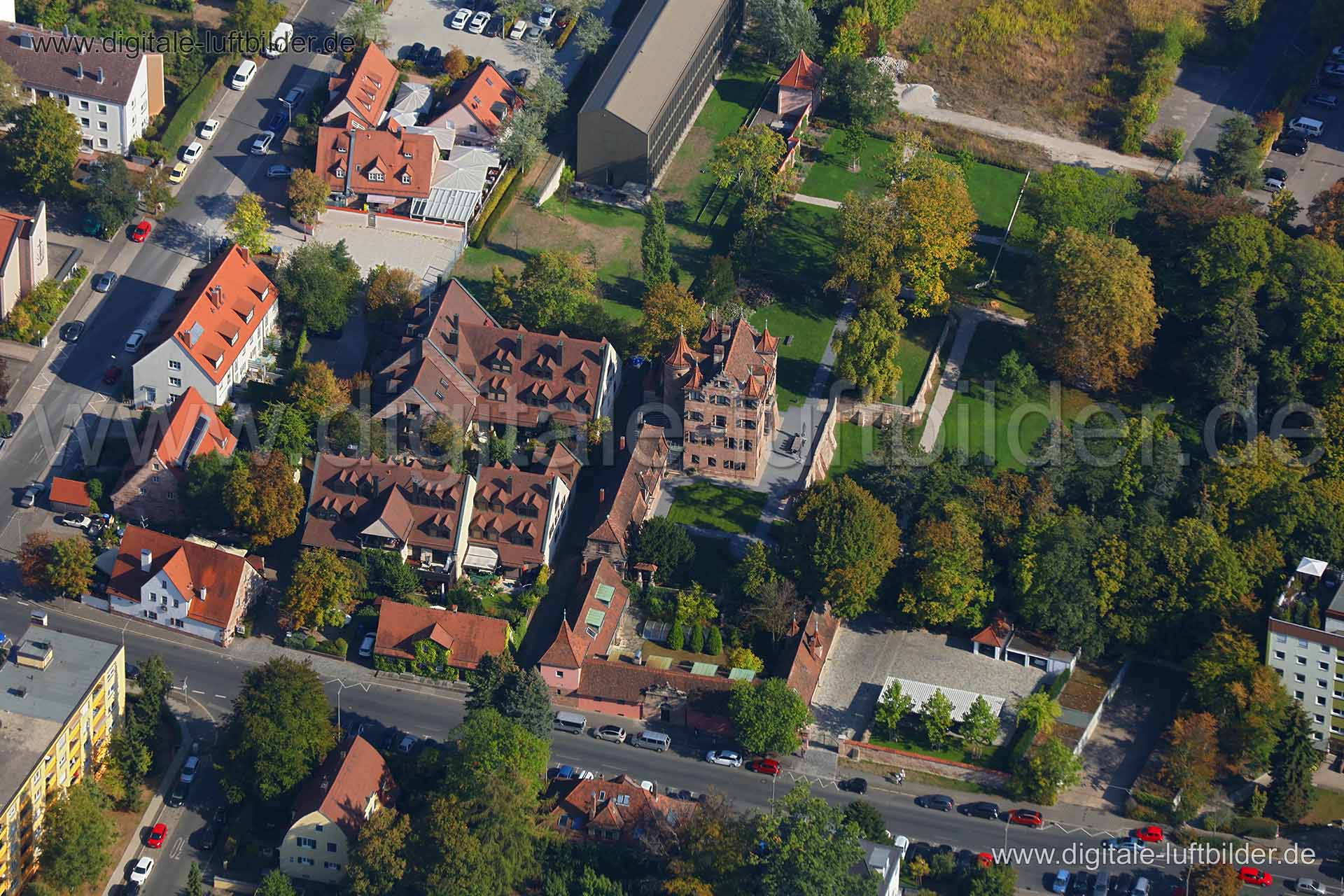 Luftaufnahme Herrenhaus in Nürnberg | Mittelfranken, Bayern