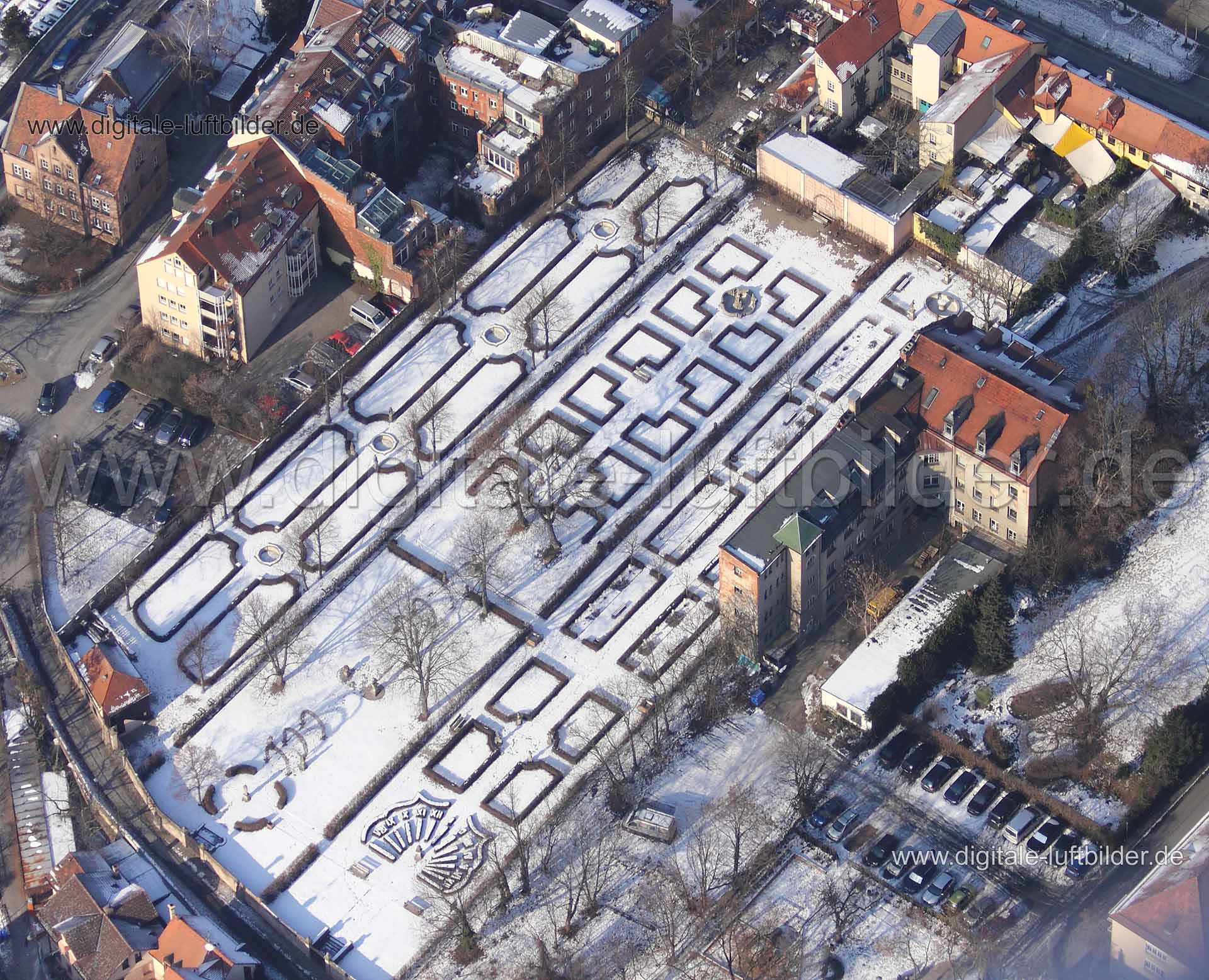Luftaufnahme Hesperidengärten in Nürnberg | Mittelfranken, Bayern
