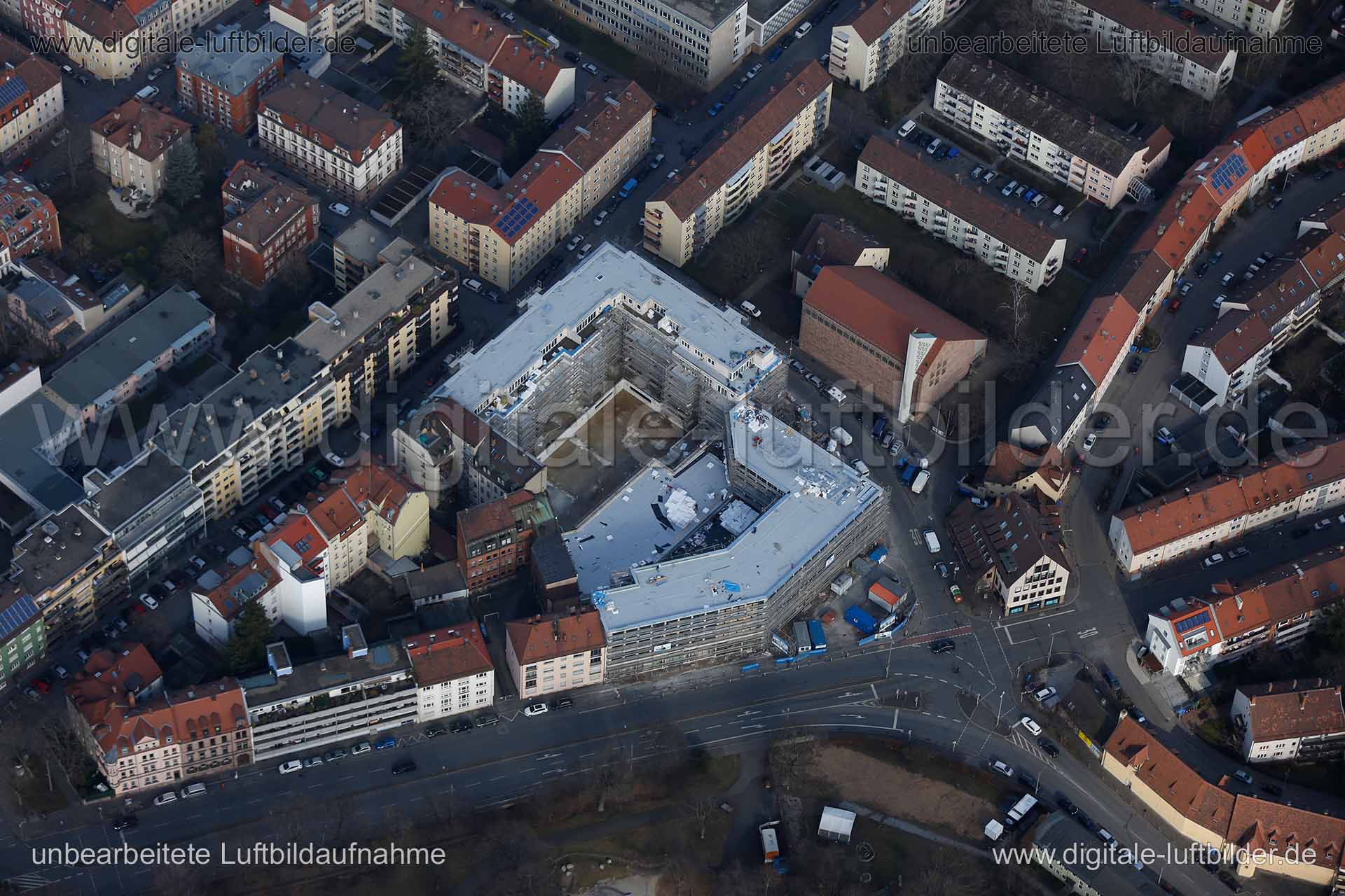 Luftaufnahme Hirsvogelstraße in Nürnberg | Mittelfranken, Bayern